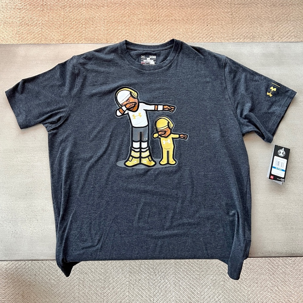 Deadstock Cam Newton Chosen Dab Panthers Under Armour Men's T Shirt Size XL RARE